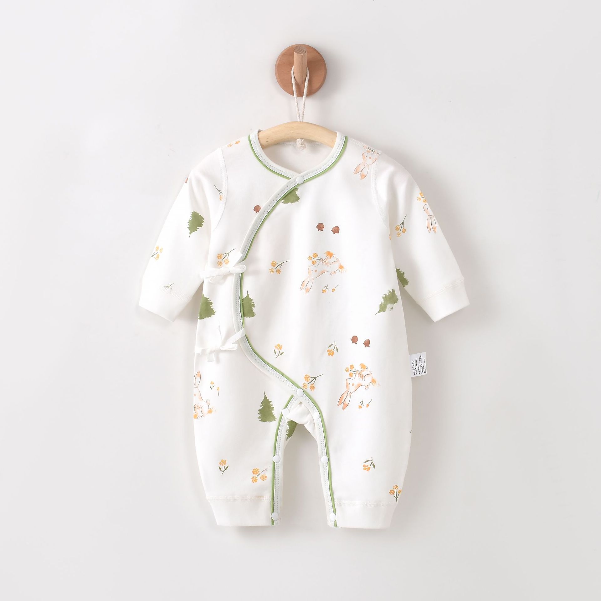 小羊嘟嘟新生儿衣服婴儿连体衣春夏季纯棉0-6月宝宝哈衣爬服薄款