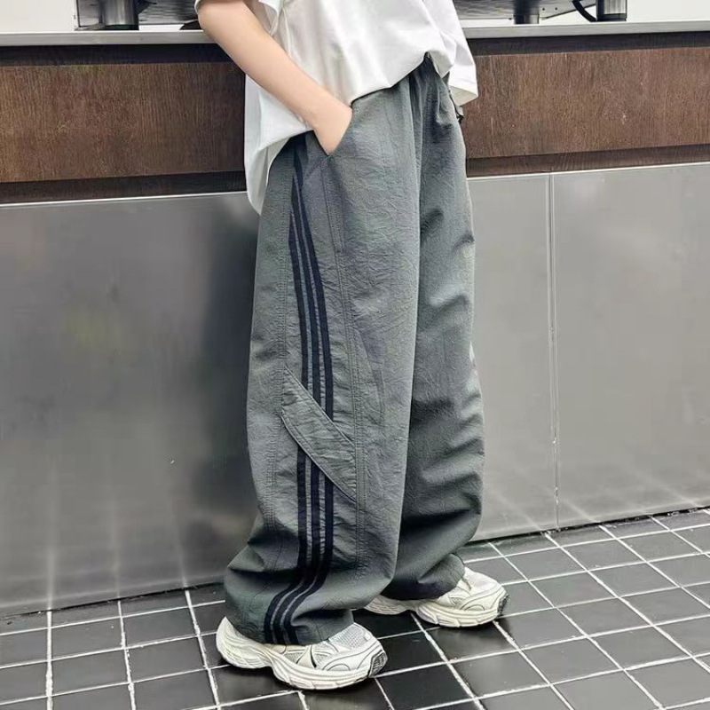 男童裤子夏款2025新款儿童宽松长裤帅气中大童男孩防蚊运动裤潮
