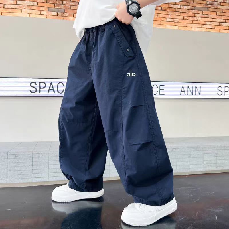 男童夏季裤子2025新款薄款长裤中大儿童男孩夏款洋气帅气防蚊裤潮