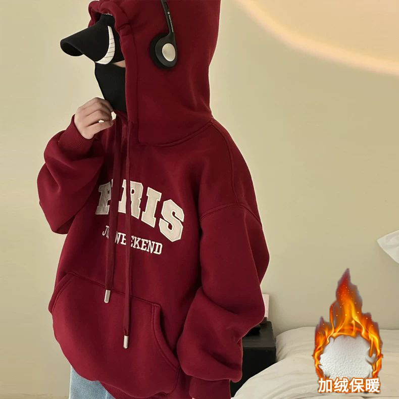 男童加绒卫衣秋冬连帽2025新款男孩冬装衣服休闲时尚儿童长袖上衣