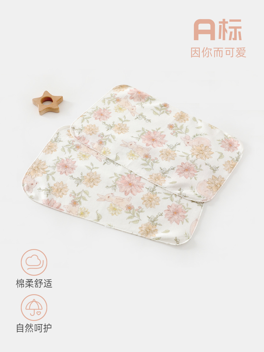 全棉婴儿方巾新生儿超软洗脸巾宝宝拍嗝巾手巾新生儿手帕宝宝方巾