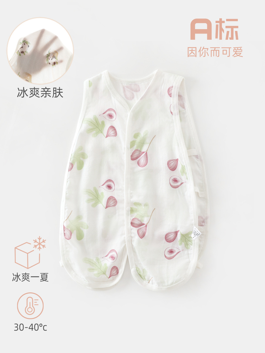 婴儿连体衣竹纤维宝宝爬服冰爽新生儿哈衣无骨婴儿衣服宝宝连体衣