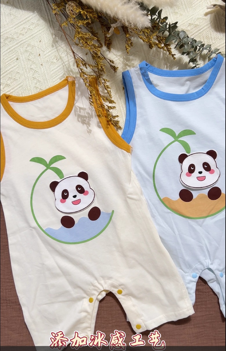 婴儿连体衣冰氧棉婴儿衣服宝宝爬服外出服夏新生儿哈衣宝宝连体衣