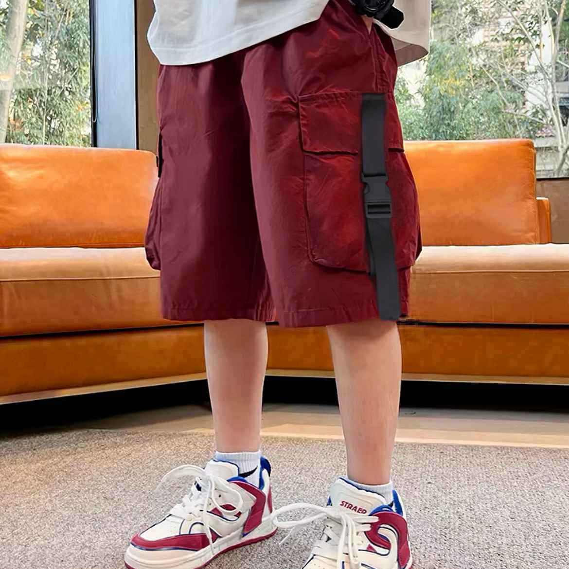 童装男童短裤夏季薄款儿童运动裤子2024新款男孩夏款工装休闲裤潮