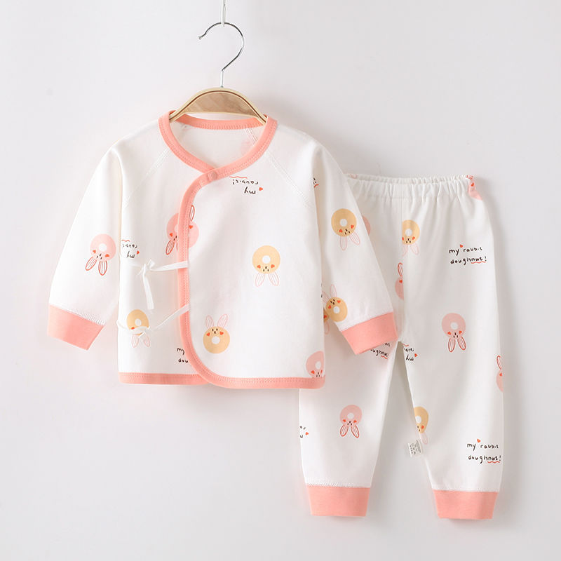 新生婴儿衣服男女宝宝纯棉内衣套装分体全棉0-6月打底睡衣春秋款