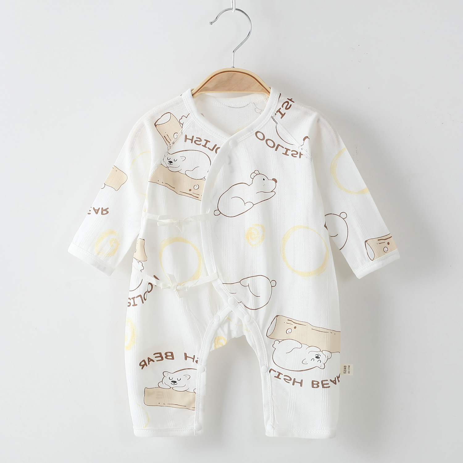新生儿衣服纯棉初生婴儿连体衣夏季空调服薄款0到3个月哈衣爬服