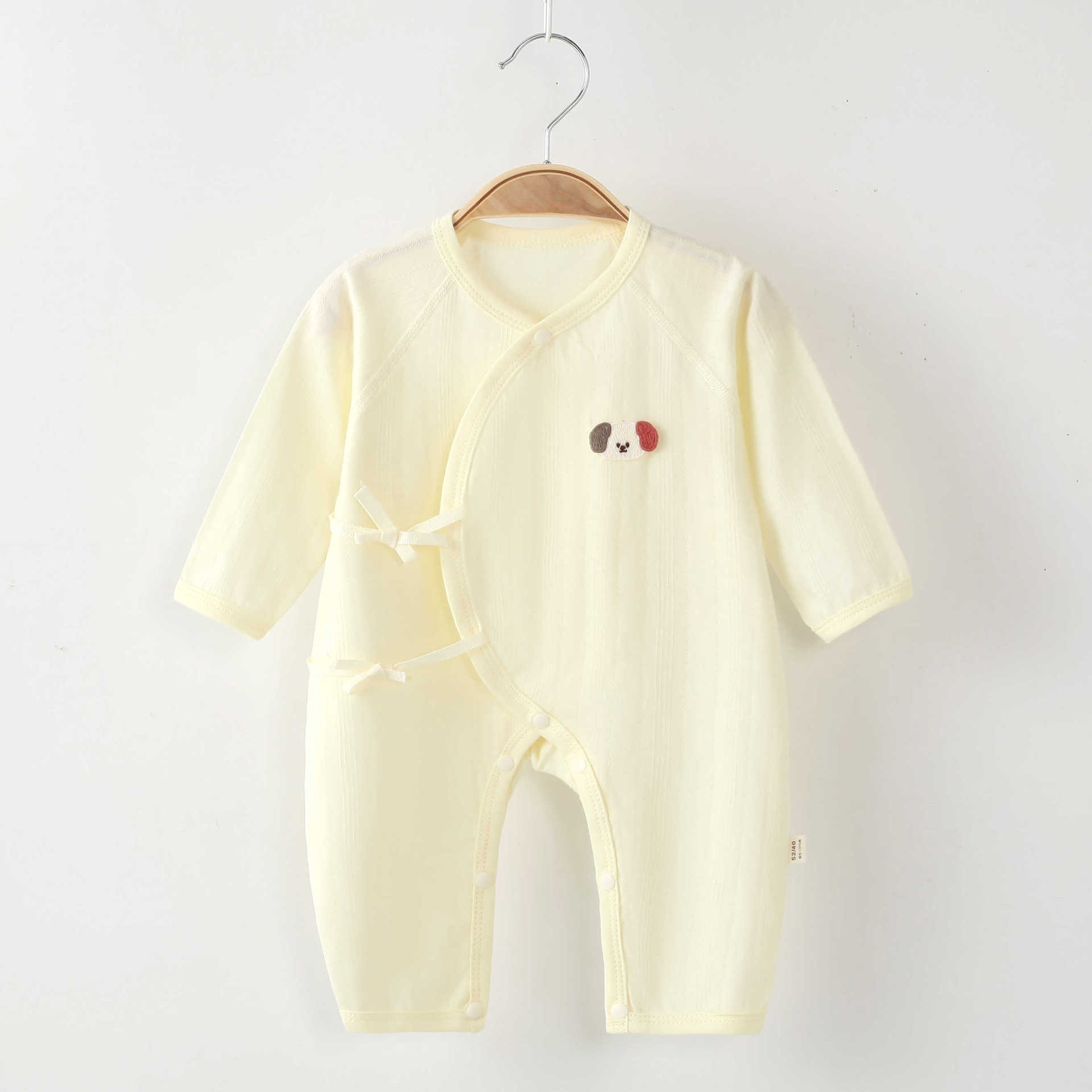 新生儿衣服婴儿无骨连体衣纯棉长袖夏季哈衣爬服男女宝宝薄款睡衣