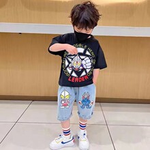 童装奥特曼男童夏装新款儿童短袖痞帅男小童夏季衣服宝宝夏天套装