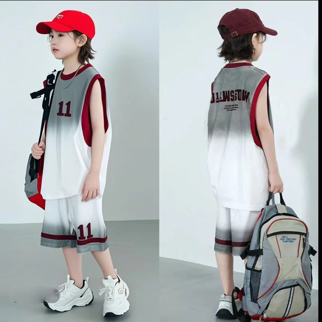 【清爽夏天】篮球套装中大童速干两件套运动服夏季帅气薄款足球服