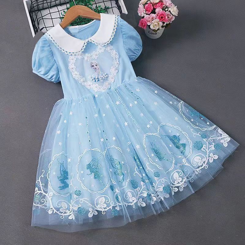 夏季女童小天使魔法公主裙超仙洋气莎莎裙儿童礼服演出服连衣裙子