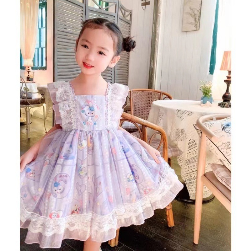 女童连衣裙夏装新款韩版儿童洋气公主裙大童夏季时髦女孩裙子