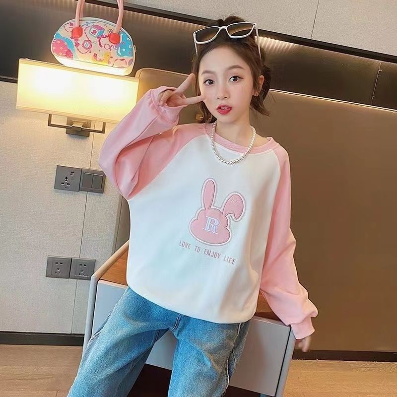 童装儿童卫衣女童春秋新款长袖套头衫韩版女孩爆款ins运动
