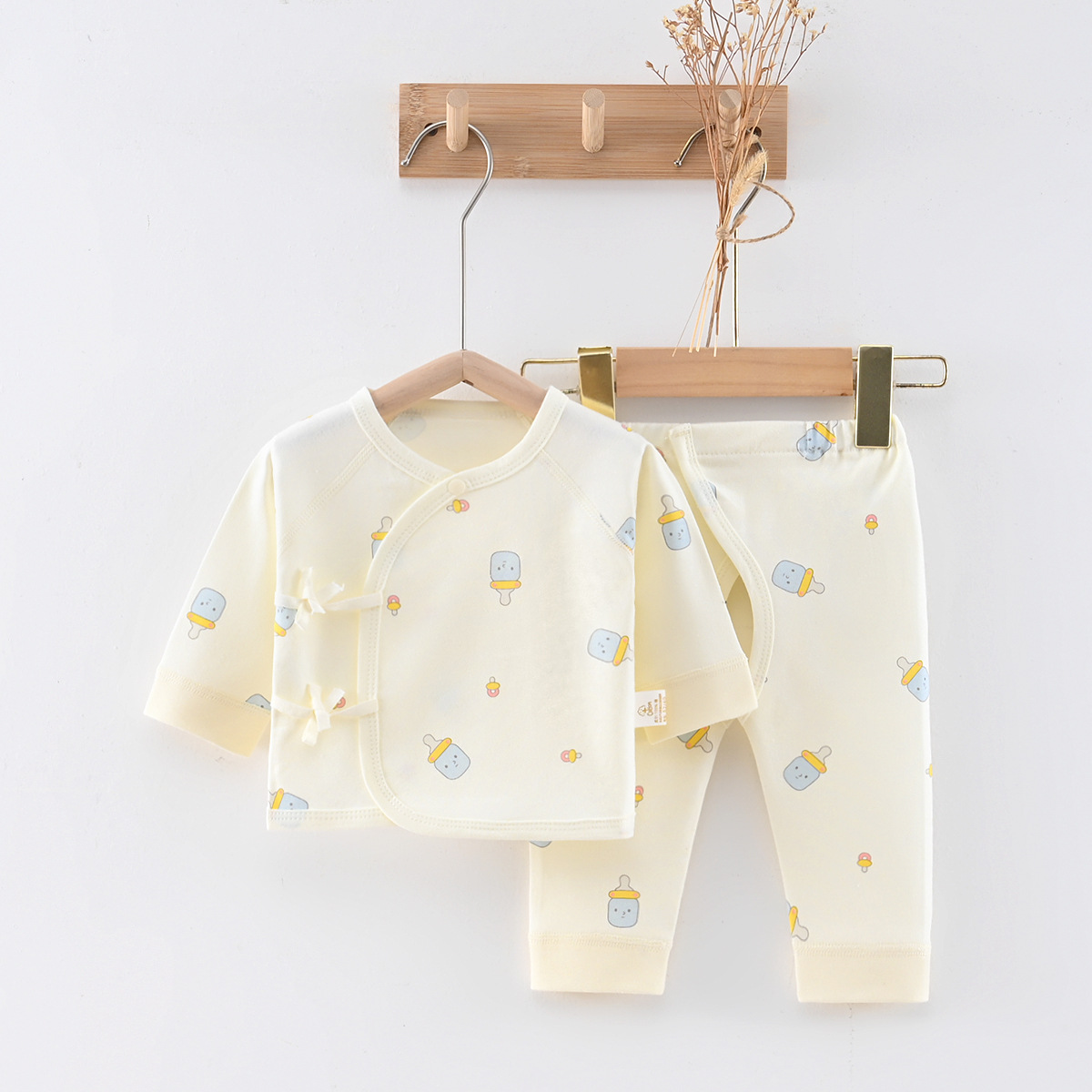 新生婴儿儿衣服和尚服纯棉婴幼儿内衣0一3月初生宝宝分体套装春秋