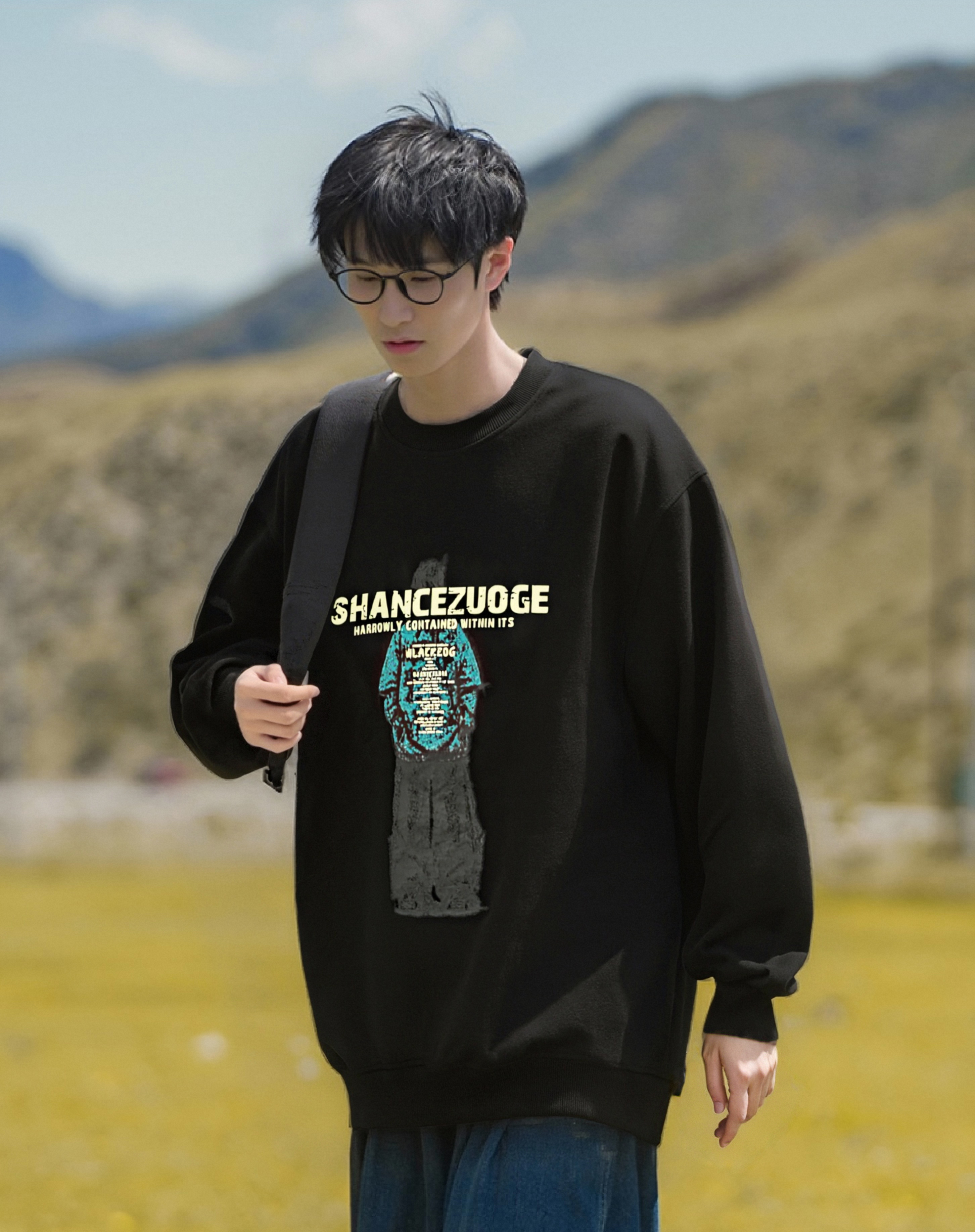青少年卫衣春秋款2025新款青少年休闲上衣中大童秋季宽松打底衫潮