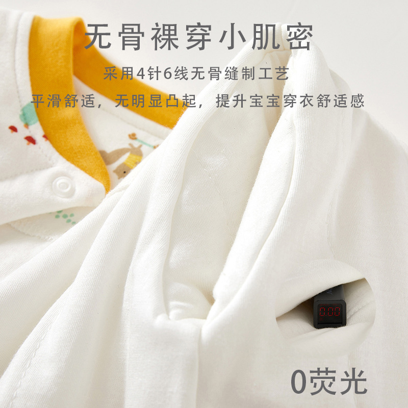 婴儿秋装夹棉哈衣爬服初生宝宝衣服新生儿连体衣婴童婴儿秋冬服装